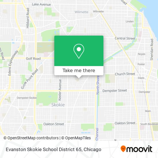 Mapa de Evanston Skokie School District 65