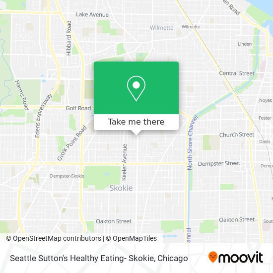 Seattle Sutton's Healthy Eating- Skokie map