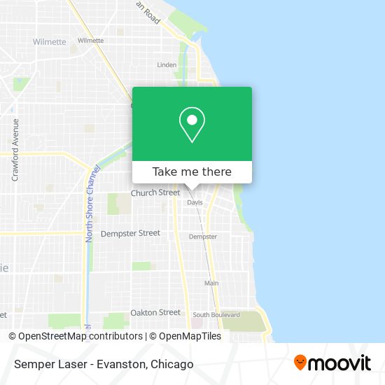 Semper Laser - Evanston map