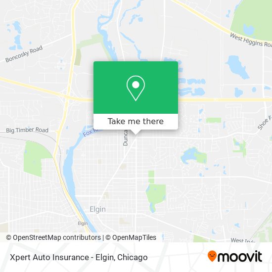 Mapa de Xpert Auto Insurance - Elgin