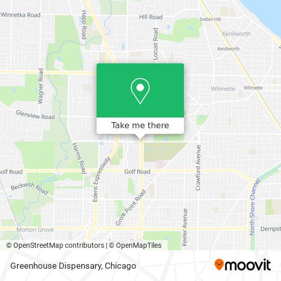 Greenhouse Dispensary map