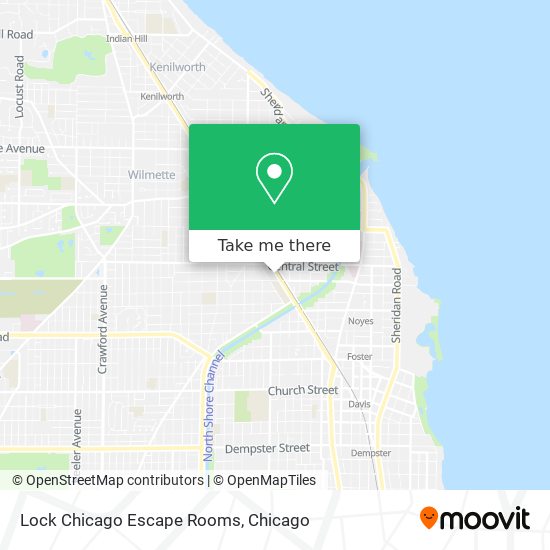 Lock Chicago Escape Rooms map