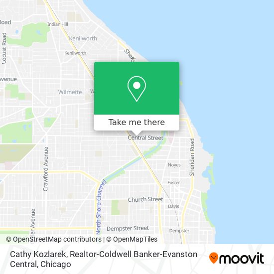 Cathy Kozlarek, Realtor-Coldwell Banker-Evanston Central map