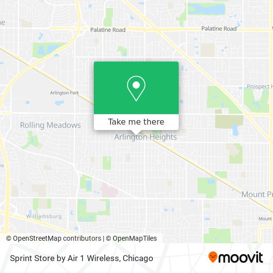 Mapa de Sprint Store by Air 1 Wireless