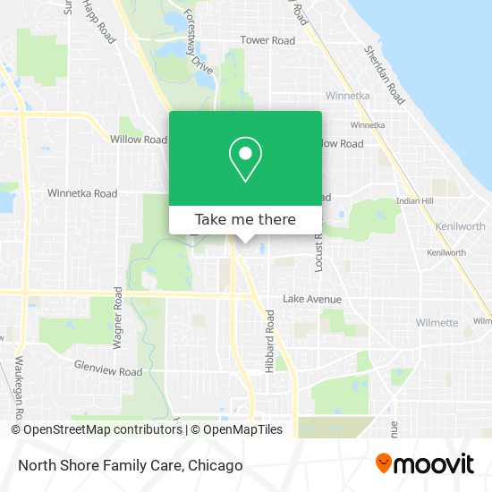 North Shore Family Care map