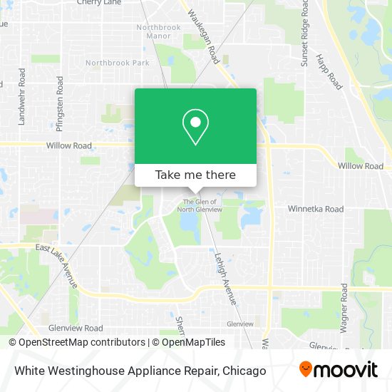 White Westinghouse Appliance Repair map