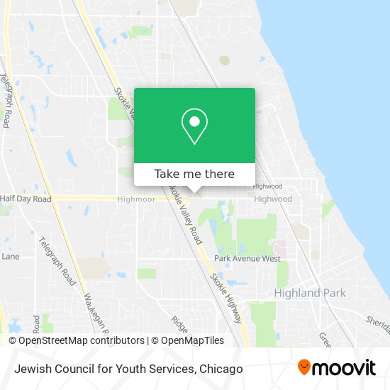 Jewish Council for Youth Services map