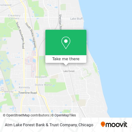 Mapa de Atm Lake Forest Bank & Trust Company