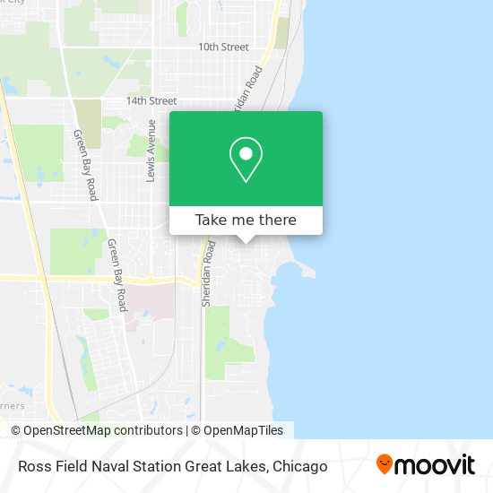 Mapa de Ross Field Naval Station Great Lakes