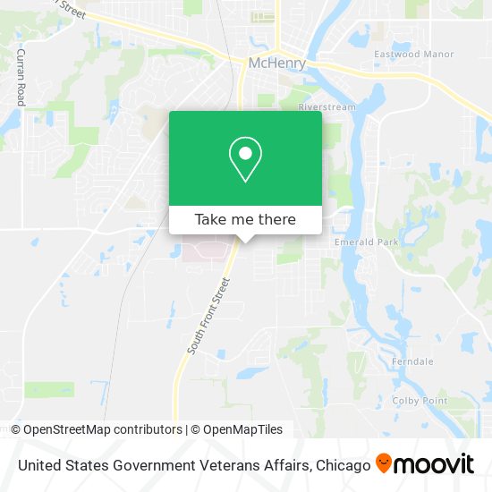 United States Government Veterans Affairs map