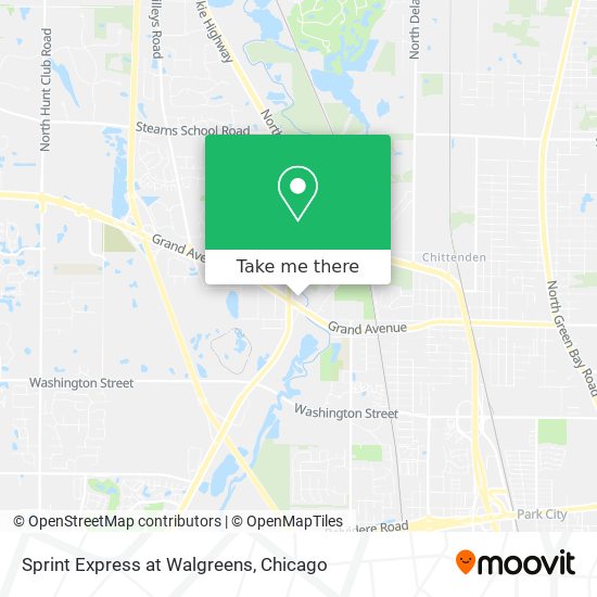 Sprint Express at Walgreens map