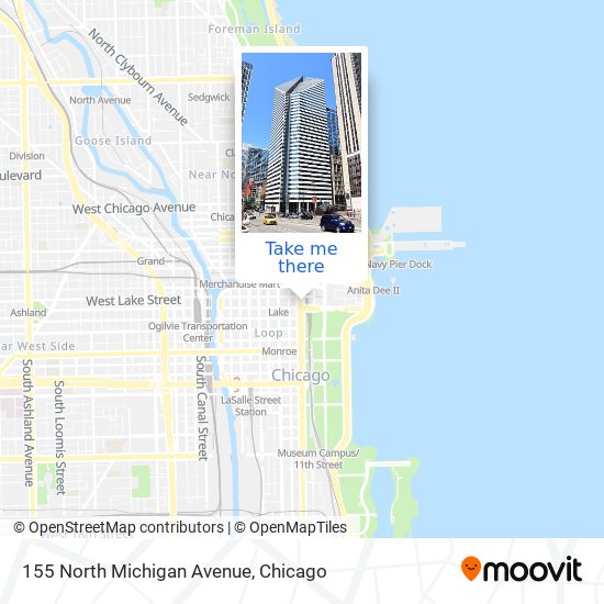 155 North Michigan Avenue map