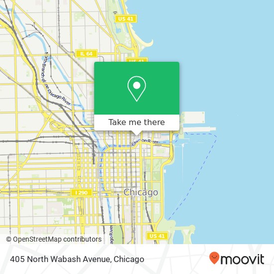 405 North Wabash Avenue map