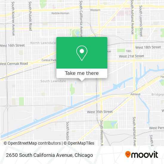 Mapa de 2650 South California Avenue