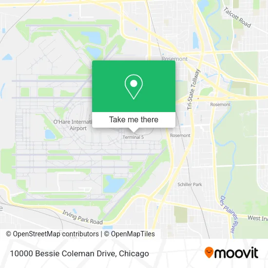 10000 Bessie Coleman Drive map
