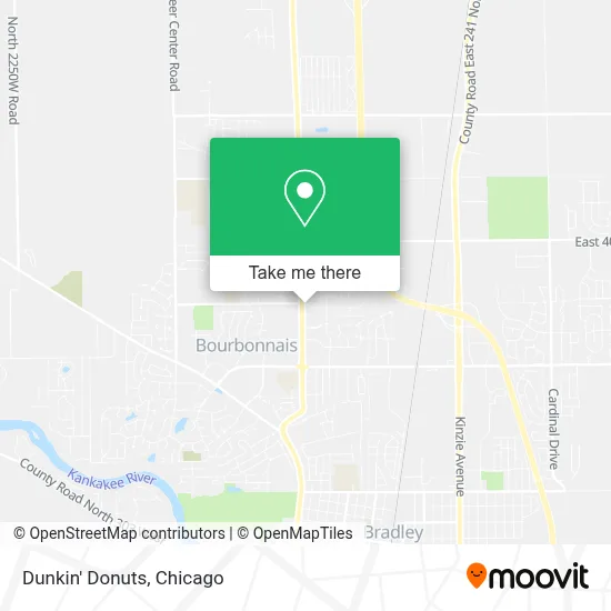 Dunkin' Donuts map