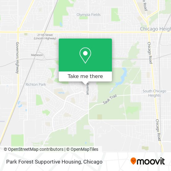 Park Forest Supportive Housing map