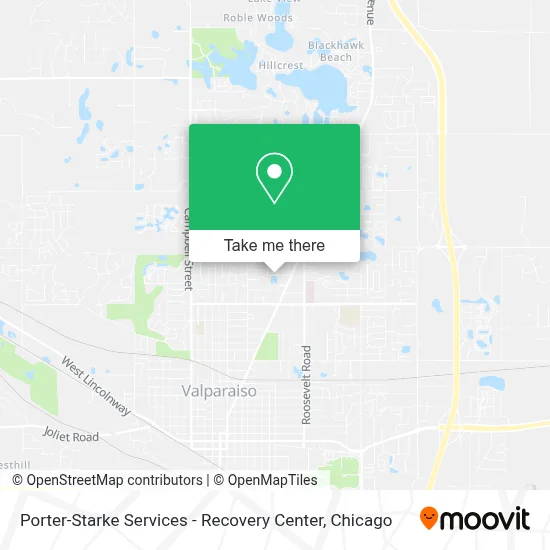 Porter-Starke Services - Recovery Center map