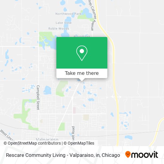Rescare Community Living - Valparaiso, in map