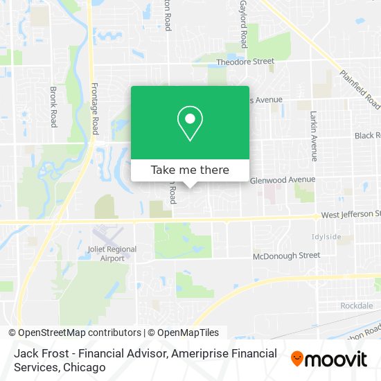 Jack Frost - Financial Advisor, Ameriprise Financial Services map