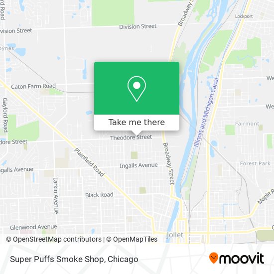 Mapa de Super Puffs Smoke Shop