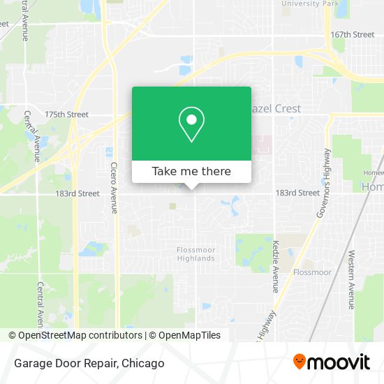 Mapa de Garage Door Repair