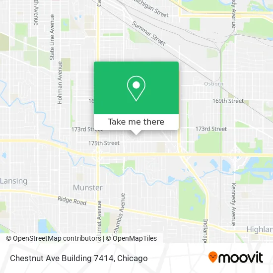 Chestnut Ave Building 7414 map