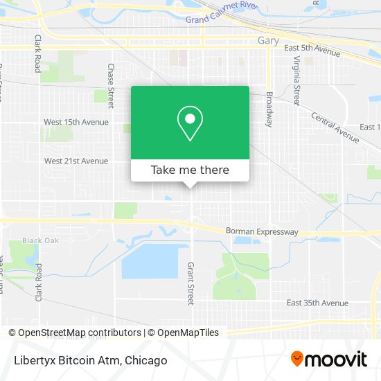 Mapa de Libertyx Bitcoin Atm