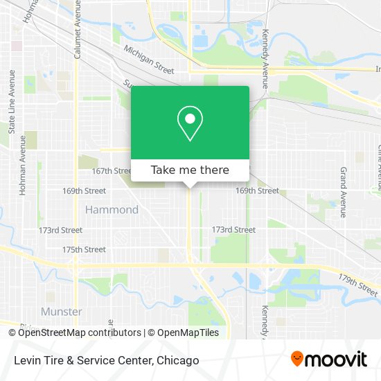 Levin Tire & Service Center map