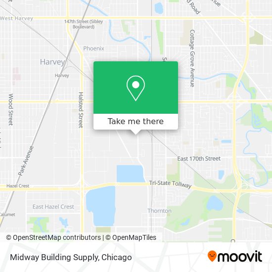 Midway Building Supply map