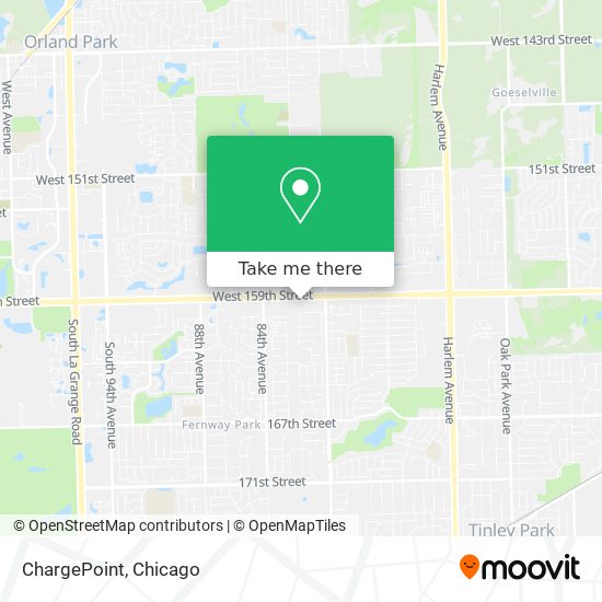 Mapa de ChargePoint