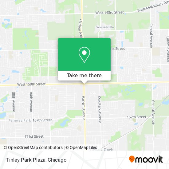 Tinley Park Plaza map