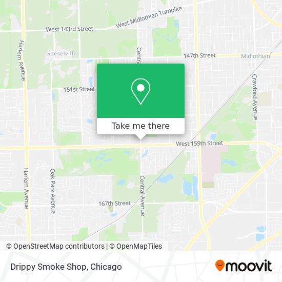 Drippy Smoke Shop map