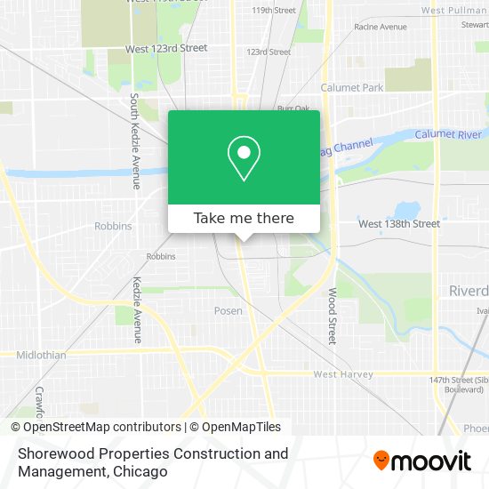 Shorewood Properties Construction and Management map