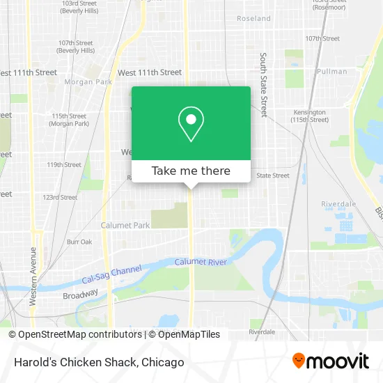 Harold's Chicken Shack map