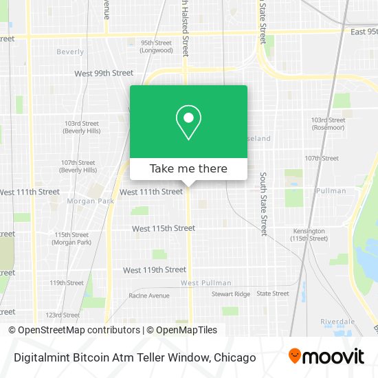 Mapa de Digitalmint Bitcoin Atm Teller Window