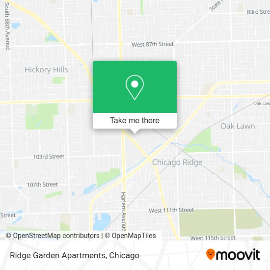 Ridge Garden Apartments map