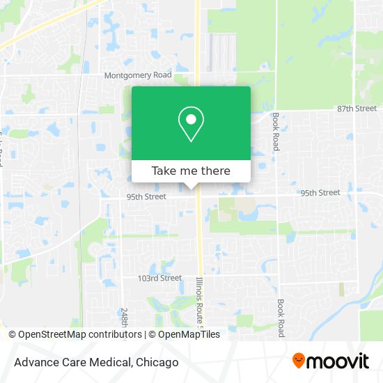 Advance Care Medical map