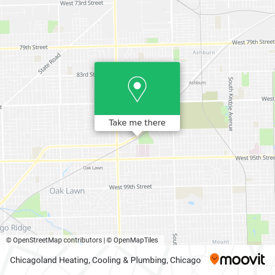 Chicagoland Heating, Cooling & Plumbing map