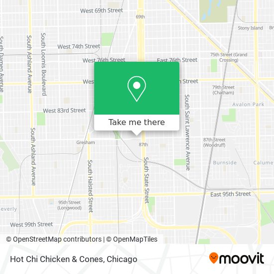 Hot Chi Chicken & Cones map