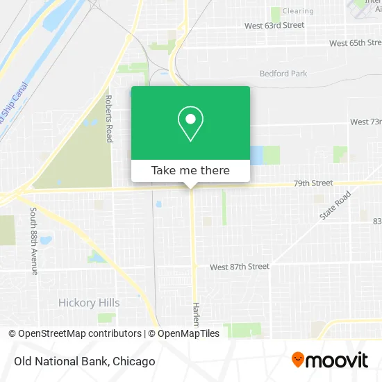 Old National Bank map