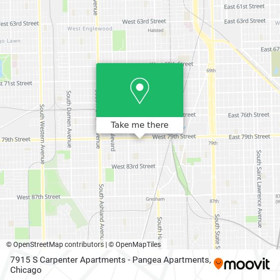 7915 S Carpenter Apartments - Pangea Apartments map
