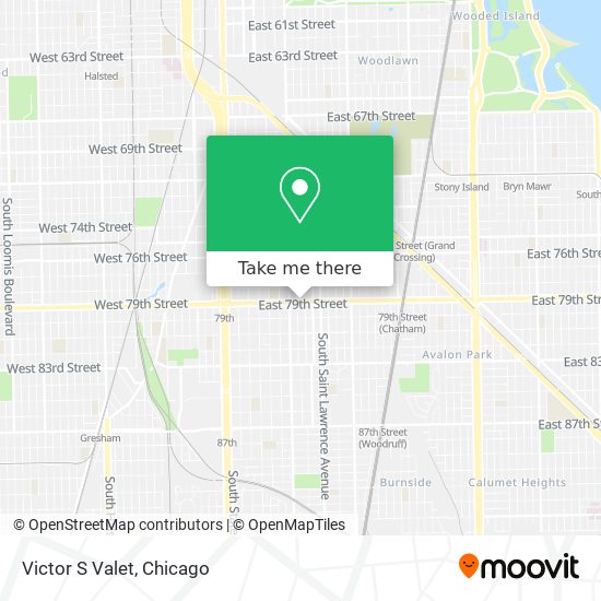 Victor S Valet map