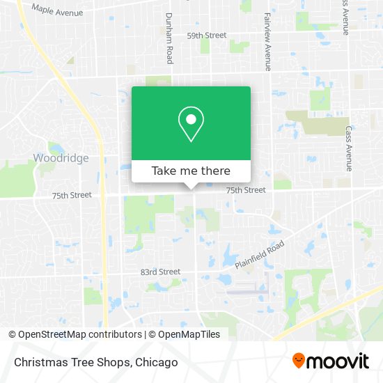 Mapa de Christmas Tree Shops