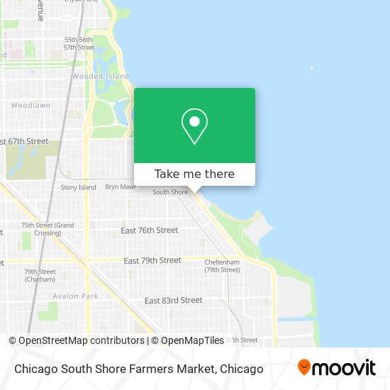 Chicago South Shore Farmers Market map