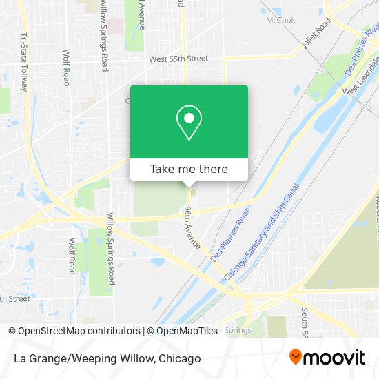 La Grange/Weeping Willow map