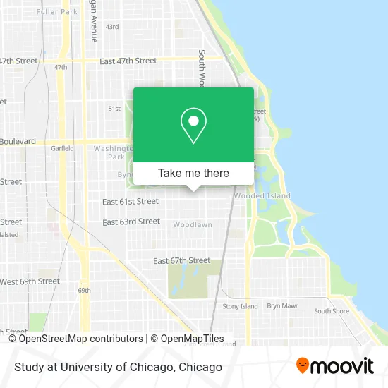 Study at University of Chicago map