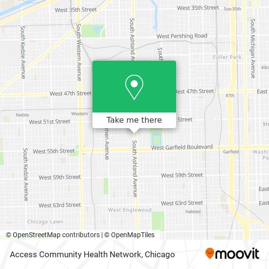 Access Community Health Network map