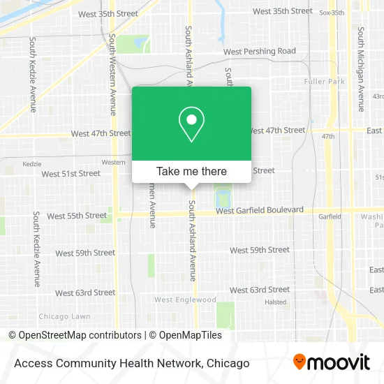 Mapa de Access Community Health Network