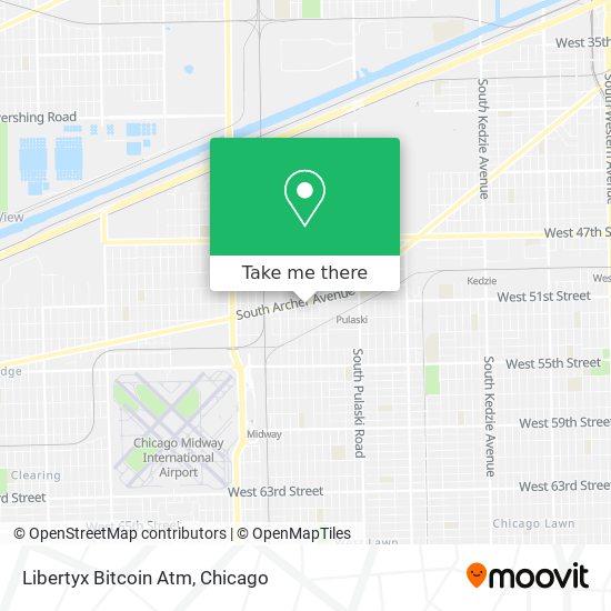 Mapa de Libertyx Bitcoin Atm